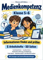 Vorschau - Arbeitsblätter - Medienkompetenz Arbeitshefte Klasse 5–6 - Deckblatt