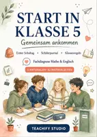 Vorschau - Stundenentwürfe - Übergang in Klasse 5 – Erster Schultag, Schülerjournal, Klassenregeln & Fachdiagnose Mathe und Englisch - Deckblatt
