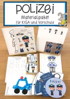 Vorschau - Anderer Materialtyp - Polizei Materialpaket für KIGA und Vorschule - Deckblatt