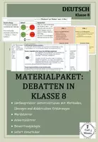 Vorschau - Stundenentwürfe - Debattieren in Klasse 8 - Materialpaket - Deckblatt