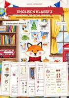 Vorschau - Arbeitsblätter - Englisch Klasse 3 Materialpaket | Animals, Colours, Numbers | Halloween und Christmas Englisch | Englisch Grundschule Arbeitsblätter | wachsendes Paket - Deckblatt