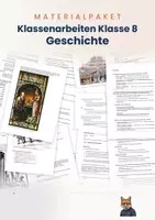 Vorschau - Arbeitsblätter - 4 Klassenarbeiten für das Fach Geschichte in Klasse 8 - Deckblatt