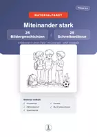 Vorschau - Arbeitsblätter - Miteinander stark | 25 Bildergeschichten Klasse 3–4 | Kreatives Schreiben - Deckblatt