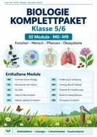 Vorschau - Stundenentwürfe - Biologie Komplettpaket Klasse 5/6 – Mensch, Pflanzen & Ökosysteme | 10 Unterrichtsmodule - Deckblatt