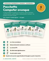 anteprima - Esercizi - Pacchetto: Computer ovunque (5 unità + quaderno, informatica) - Pagina di copertina