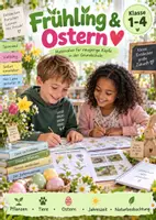 Vorschau - Arbeitsblätter - 🌷 Frühling & Ostern – Differenziertes Bundle: Pflanzen, Tiere & Ostern - Deckblatt