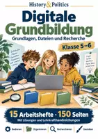 Vorschau - Arbeitsblätter - Digitale Grundbildung Mediumbundle Klasse 5–6 - Deckblatt