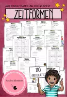 Vorschau - Arbeitsblätter - Zeitformen - Arbeitsblattpaket - Deckblatt
