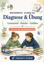 Vorschau - Arbeitsblätter - Mathematik Klasse 5/6 – Lernstandsdiagnose, Brüche & Größen mit Selbstkontrolle - Deckblatt