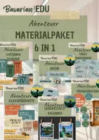 Vorschau - Stationenlernen - 6 in 1 | Abenteuer | Materialpaket | Classroom Management - Deckblatt