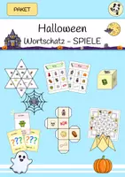 Vorschau - Spiele - Halloween - Spiele-PAKET (Wortschatz) - Deckblatt