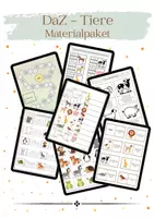 Vorschau - Spiele - MEGA-Bundle | Tiere | DaZ & Anfangsunterricht (4-in-1 Bundle) - Deckblatt