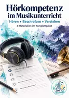 Vorschau - Arbeitsblätter - Hörkompetenz im Musikunterricht – Hören, beschreiben & verstehen | Bundle - Deckblatt