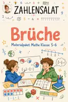 Vorschau - Stundenentwürfe - Brüche Klasse 5-6 Materialpaket - Deckblatt
