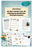 Vorschau - Stundenentwürfe - Aufbruch in die Neuzeit – Buchdruck, Entdeckungsfahrten & neues Weltbild | großes Materialpaket Geschichte - Deckblatt
