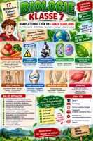 Vorschau - Stundenentwürfe - 🧬🌿 Biologie Klasse 7 – Komplettpaket fürs ganze Schuljahr 🔬🦴 | Unterrichtsmaterial mit Arbeitsblättern ✏️ Lösungen ✅ Einstiegen 💡 Ausstiegen 💬 Experimenten 🧪 & mehr | Jahrespaket 🎓 - Deckblatt