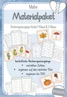 Vorschau - Arbeitsblätter - Materialpaket - Herbst Rechenspaziergang Mathe - 1. Klasse und 2. Klasse - Deckblatt