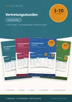 Vorschau - Arbeitsblätter - Vertretungsstunden Gesamtpaket Klasse 3-10 - Deckblatt