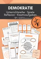 Vorschau - Arbeitsblätter - Demokratie – Materialpaket mit Unterrichtsreihe, Spielen und Vertiefung - Deckblatt