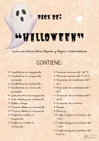 Vista previa - Juegos / Gamificación - Pack de HALLOWEEN 22 recursos (letra ligada) - Portada