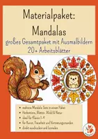 Vorschau - Arbeitsblätter - Herbst Mandalas Grundschule – großes Gesamtpaket mit Ausmalbildern - Deckblatt