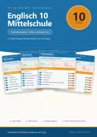 Vorschau - Arbeitsblätter - Englisch 10 Mittelschule - Komplettpaket alle Lernbereiche - Deckblatt