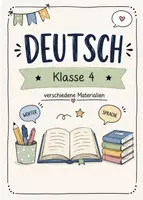 Vorschau - Unterrichtsreihen - Deutsch Klasse 4 verschiedene Materialien - Deckblatt