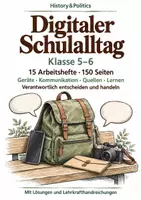 Vorschau - Arbeitsblätter - Digitaler Schulalltag 15 Arbeitshefte Klasse 5–6 - Deckblatt