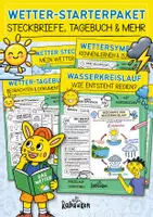Vorschau - Arbeitsblätter - Wetter-Starterpaket 🌧️☀️ Steckbriefe, Tagebuch & mehr | Materialpaket - Deckblatt