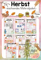 Vorschau - Arbeitsblätter - Materialpaket/Bundle: Herbst/Halloween (Kl.1-4) - Deckblatt