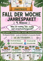 Vorschau - Arbeitsblätter - Fall der Woche – Ethikkiste – Jahrespaket Klasse 4 | 40 Fallbeispiele mit Arbeitsblättern & Ethik-Mandalas - Deckblatt