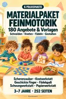 Vorschau - Stundenentwürfe - Feinmotorik-Bundle für Kita & Vorschule – 6 Praxispakete mit 180 Angeboten & Vorlagen - Deckblatt