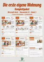 Vorschau - Stundenentwürfe - Die erste eigene Wohnung komplett | 5 Stunden + Lernkontrolle | Wirtschaft-Recht 10 - Deckblatt