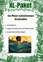 Vorschau - Unterrichtsreihen - Im Meer schwim(m)en Krokodile | XL Materialpaket | Unterrichtsmaterial | Deutsch | Klasse 7-10 | mit Lösungen - Deckblatt