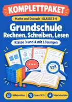 Vorschau - Arbeitsblätter - Grundschule Klasse 3-4: Rechnen, Schreiben, Lesen - Deckblatt