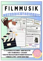 Vorschau - Arbeitsblätter - Filmmusik - komplette Unterrichtseinheit (Materialpaket) - Deckblatt
