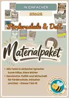 Vorschau - Arbeitsblätter - Materialpaket in einfacher Sprache: Geschichte, Politik und Wirtschaft für Förderschule, Inklusion und DaZ - Klasse 7 bis 10 - Deckblatt