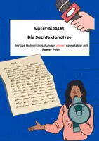 Vorschau - Arbeitsblätter - Materialpaket: Sachtextanalyse - Deckblatt
