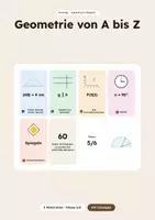 Vorschau - Arbeitsblätter - Geometrie von A bis Z| 48 Arbeitsblätter mit Lösungen - Deckblatt
