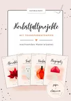 Vorschau - Arbeitsblätter - Herbstfaltprojekte mit Transparentpapier | Wachsendes Materialpaket - Deckblatt