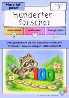 Vorschau - Unterrichtsreihen - Zahlenraum 100 für Klasse 2 | mit Stationen, Selbstlernheft & Kopiervorlagen · Materialpaket - Deckblatt