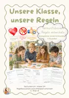 Vorschau - Stundenentwürfe - Regeln in der Schule - Klassenregeln verstehen & gemeinsam entwickeln | komplette Unterrichtsreihe Klasse 3/4 - Deckblatt