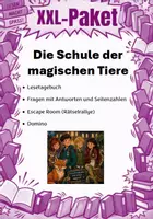 Vorschau - Unterrichtsreihen - Die Schule der magischen Tier(e)| XXL Materialpaket | Unterrichtsmaterial | Deutsch | Klasse 5-8 | mit Lösungen - Deckblatt