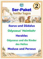 Vorschau - Stundenentwürfe - Antike Sagen – 5er-Paket | Lesetexte, Silbenschrift &Leseverständnis #Nr.2# Klasse 4–6 - Deckblatt