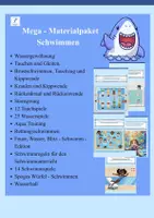 Vorschau - Stundenentwürfe - Mega - Materialpaket Schwimmen - Deckblatt