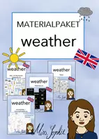 Vorschau - Arbeitsblätter - weather - Materialpaket - Deckblatt