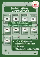 Vorschau - Stundenentwürfe - Freiheit, Wille & Verantwortung | XXL-Materialpaket | Gesamtreihe Klasse 7–9 - Deckblatt