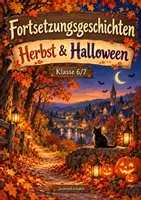 Vorschau - Arbeitsblätter - Fortsetzungsgeschichten Herbst & Halloween (Kleines Materialpaket) - Deckblatt