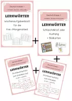 Vorschau - Stundenentwürfe - Materialpaket Lernwörter Karibu - Deckblatt