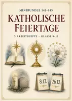 Vorschau - Arbeitsblätter - Katholische Feiertage – Minibundle Klasse 9–10 - Deckblatt
